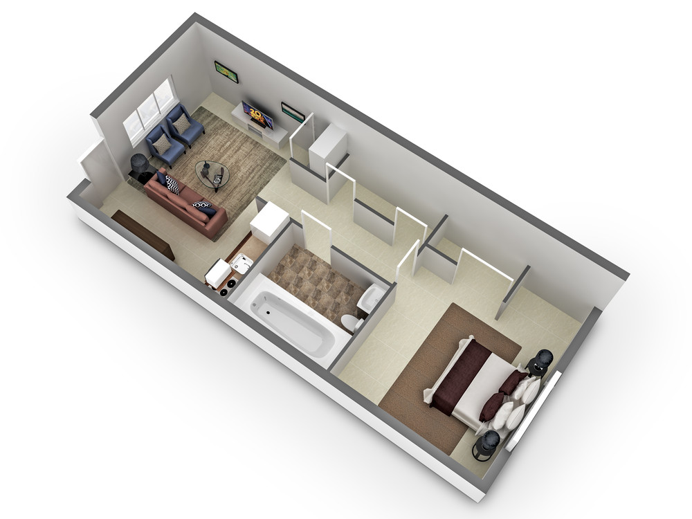 Junior One Bedroom Floor Plan